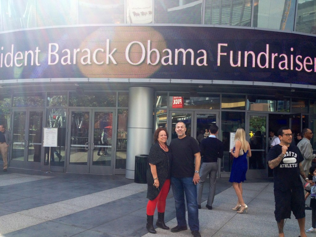 Fauna Hodel & Brian Darling at Obama concert in Los Angeles